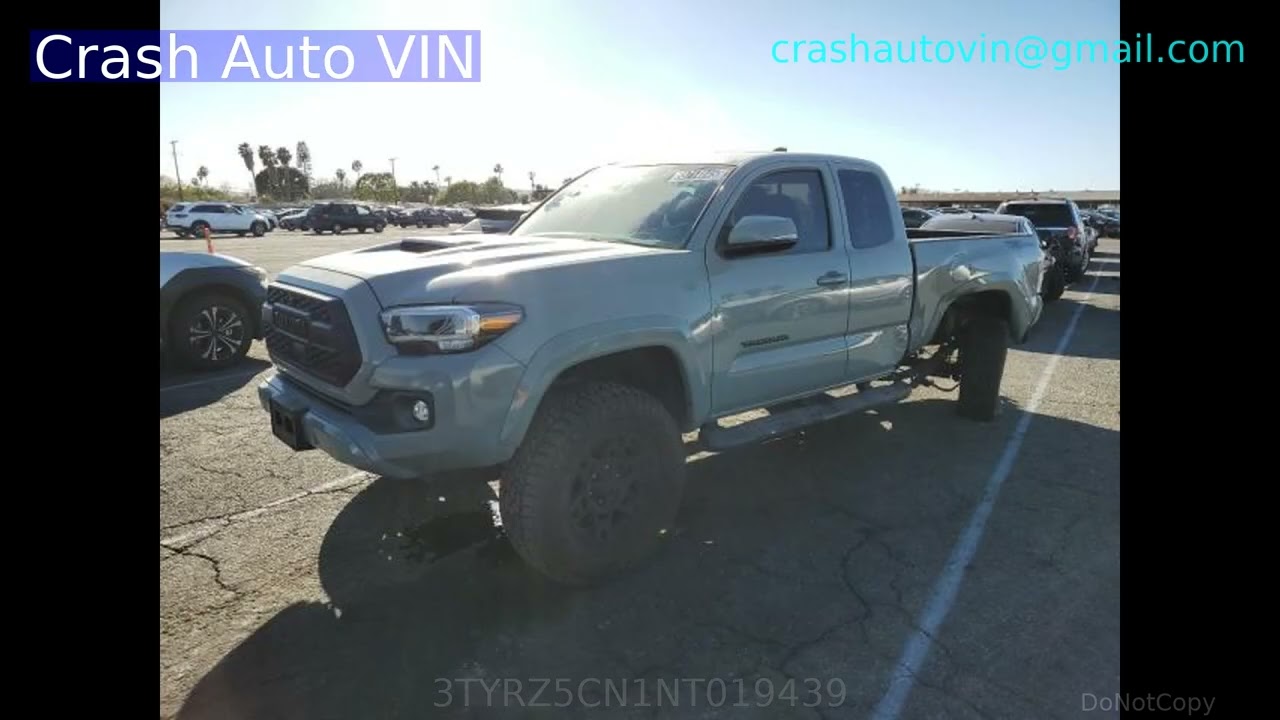 3TYRZ5CN1NT019439 Toyota 2022 Tacoma Access Cab - YouTube
