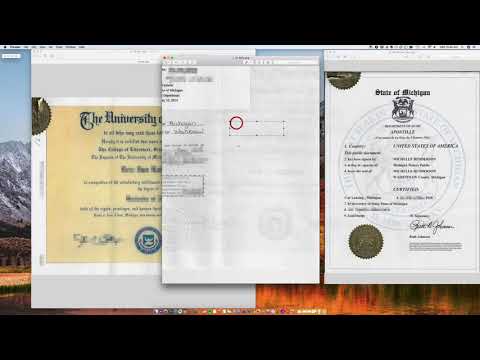 Como apostilha um Diploma Michigan