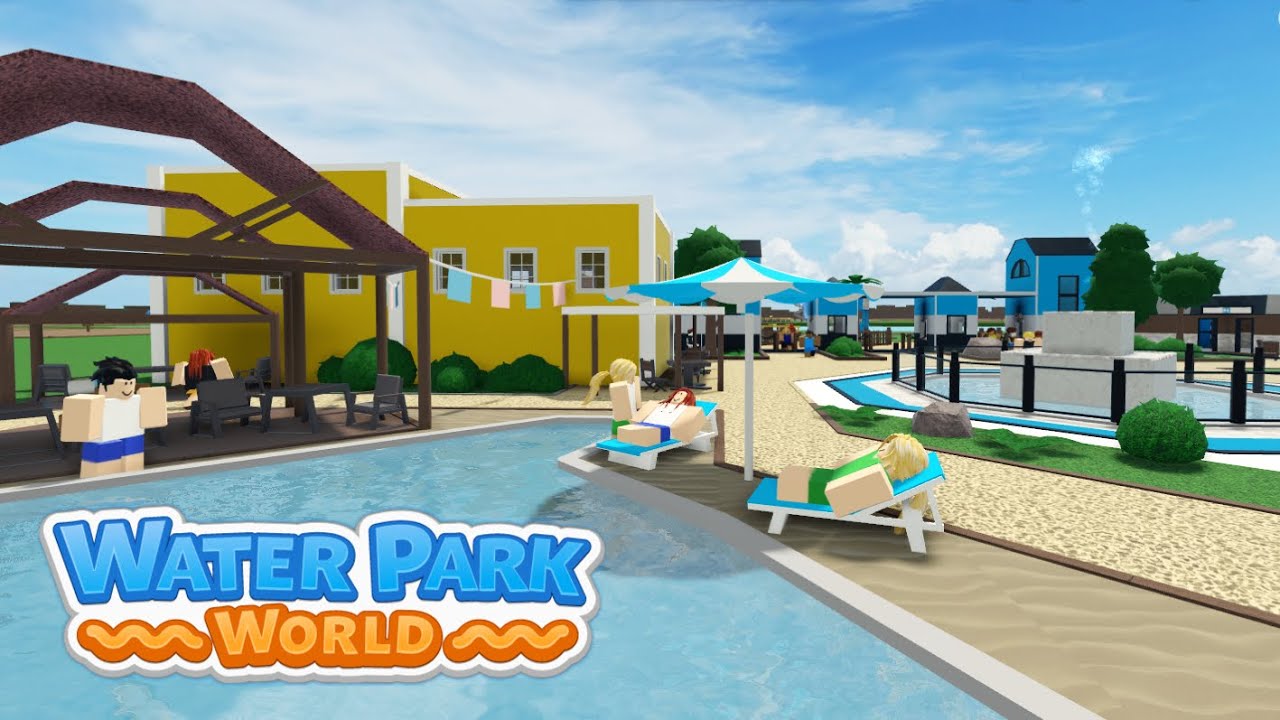 Plaza Let S Build Water Park 2 Water Park World Youtube - how to build a water park on roblox youtube