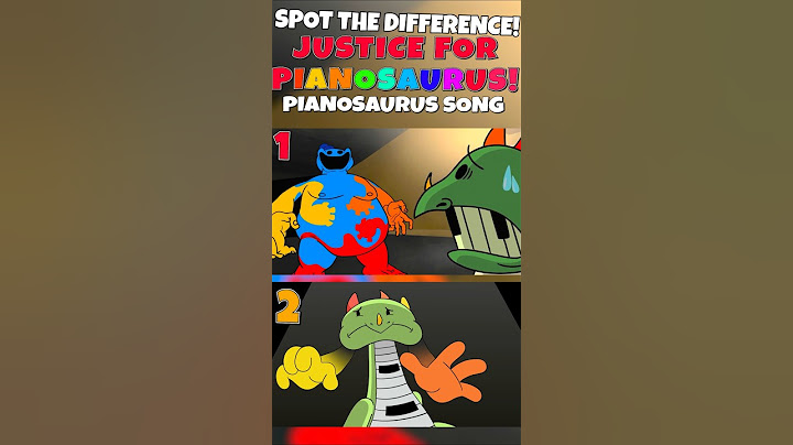 JUSTICE FOR PIANOSAURUS! (Pianosaurus Theme Song) Poppy Playtime Piano VS Doey Spot The Difference 🔫