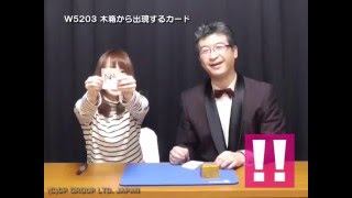 【マジック・手品】W5203 木箱から出現するカード