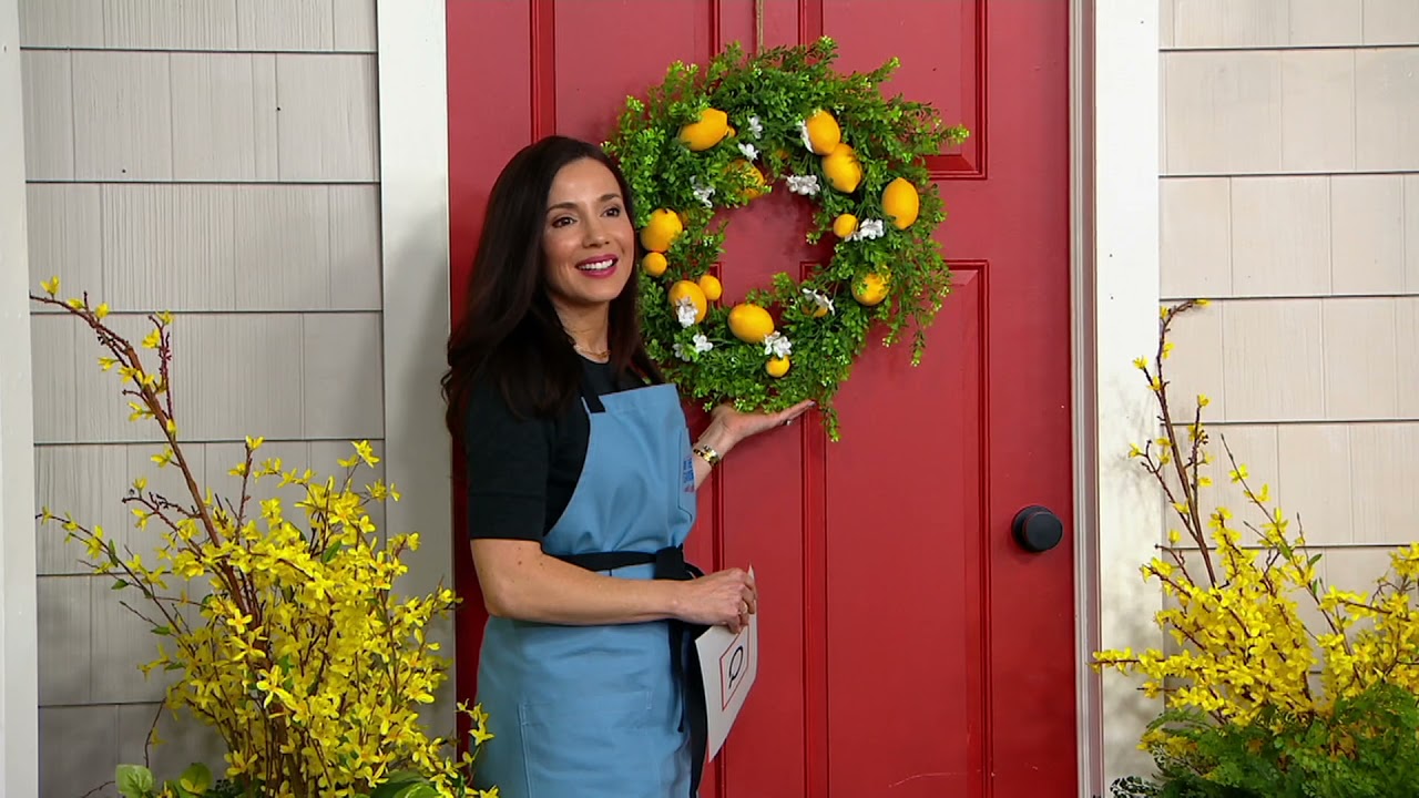 Barbara King 22" Faux Citrus Fruit Wreath on QVC