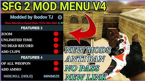NEW !!!  SFG 2 MOD MENU V4  TUTORIAL HOW TO INSTALL