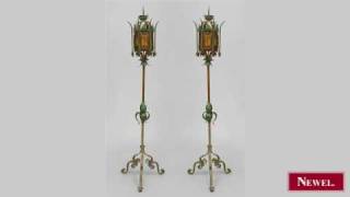 Antique Pair of Italian Ventian style (19/20th Cent) wrought