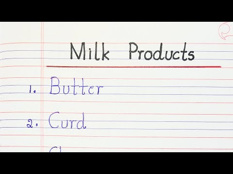 Milk Products || 5 Milk Products || Five Milk