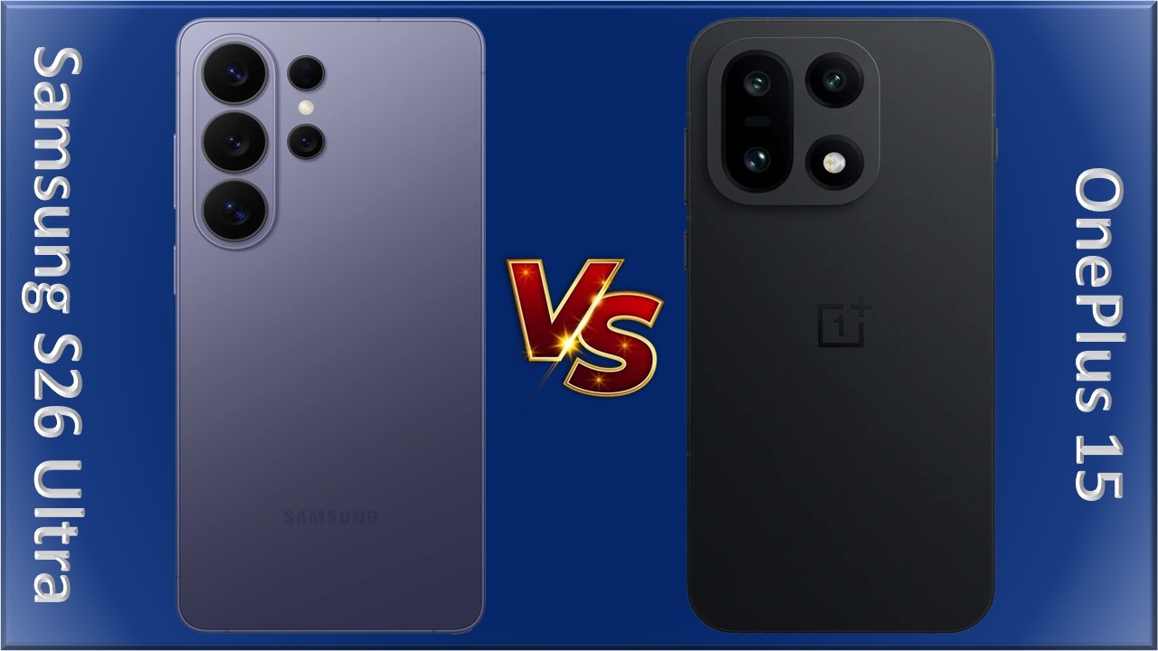 Samsung S26 Ultra vs OnePlus 15