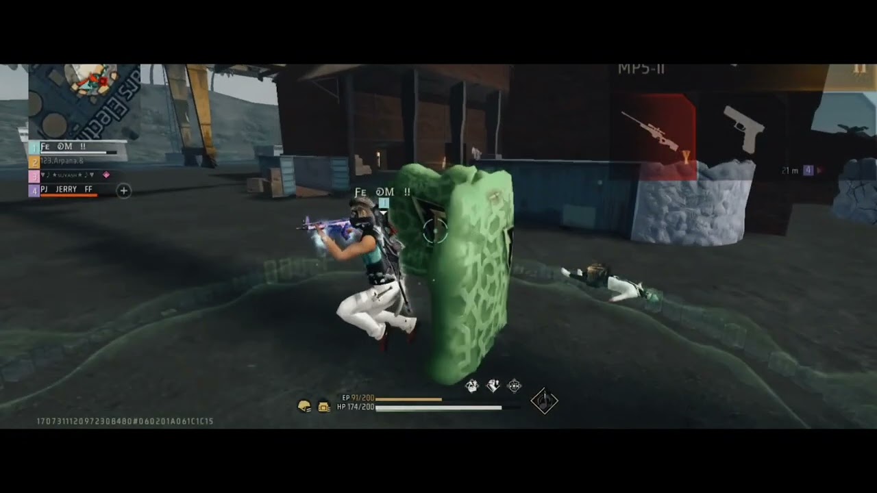 Free fire ... Revenge taken ... 1v4 clutch