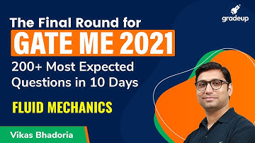 Subjectwise Expected Questions | Fluid Mechanics | GATE 2021 ME | Vikas sir | Gradeup