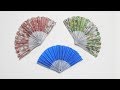 扇子（うちわ）の簡単な作り方 おりがみ / Origami Fan【ビルゲッツの折り紙】