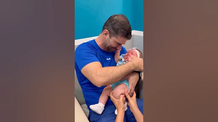 Father cried when taking his child for vaccination 😭 #cute #baby #dad #father #love