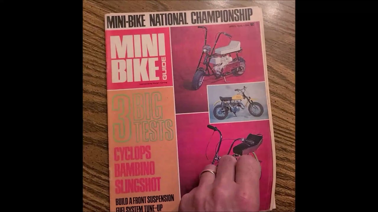 F-R-E-E 1970 Mini Bike Guide Magazine.  Vintage Mini Bikes Rupp, LIL Indian, Fox, Sear's JC Penny's