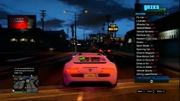 PS3 GTA 5 1.26 GNXKS SPRX Mod Menu Online Download