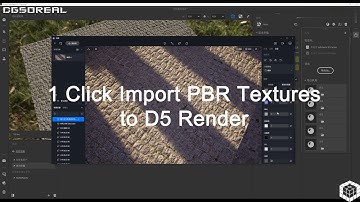 CGsorealCom 1 Click Import PBR Textures to  D5 Render