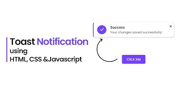 How to Create Toast Notifications ( popups ) with HTML, CSS, and JavaScript | #JavaScript #CSS