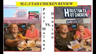 Raising Canes (Post Malone) and Houston's Hot Chicken Food Review   SLC,Utah