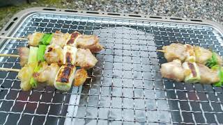 少煙七輪(シチリン)で火おこしから焼き鳥 掃除までやってみた！