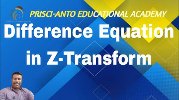 This video is based on the title ##difference equation ##in Z- Transform ##Example##Problem##