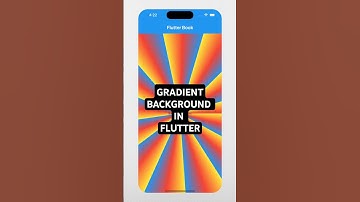 How to create a gradient background in flutter #flutter #appdevelopment #codingtutorial #codingtips