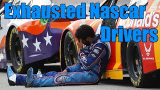Exhausted Nascar Drivers