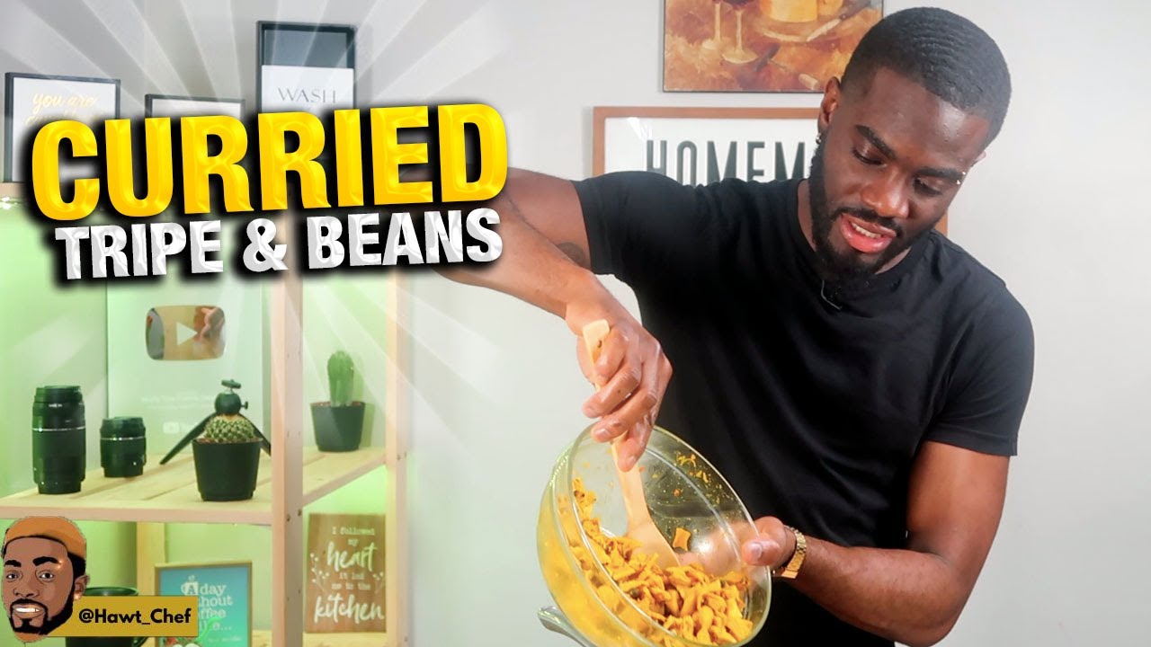 Jamaican Curried Tripe & Beans |Curry Goat Tripe | Hawt Chef
