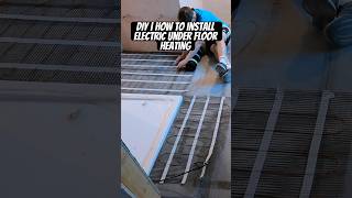 Diy  How To Install Electric Under Floor Heating renovation home  bathroom  diy heating house