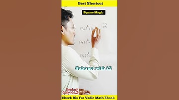 Square Best Vedic Math Shortcut | 41 to 50 Square trick #maths #mathstrick #trending