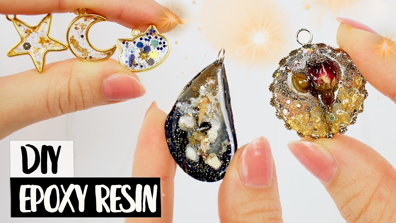 AMAZING PENDANTS WITH EPOXY RESIN EASY DIY JEWELRY IDEAS YouTube
