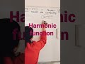 Harmonic function