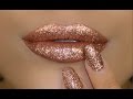 Rose Gold Glitter Lips | Amys Makeup Box