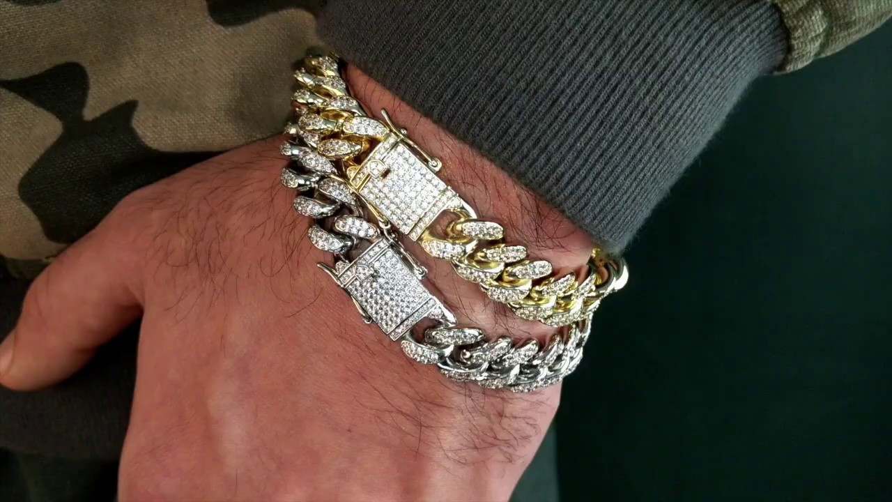 Diamond Iced Out Cuban Link Bracelet YouTube