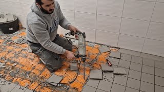 Renovation of the bathroom in the fitness center from A to Z! | Renovation, water insulation, tiling