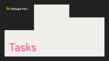 Houzz Pro: Task Management
