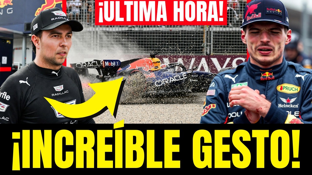 ¡CHECO PÉREZ CALLA A RED BULL! El noble GESTO con Verstappen tras su brutal CHOQUE en Australia 😱