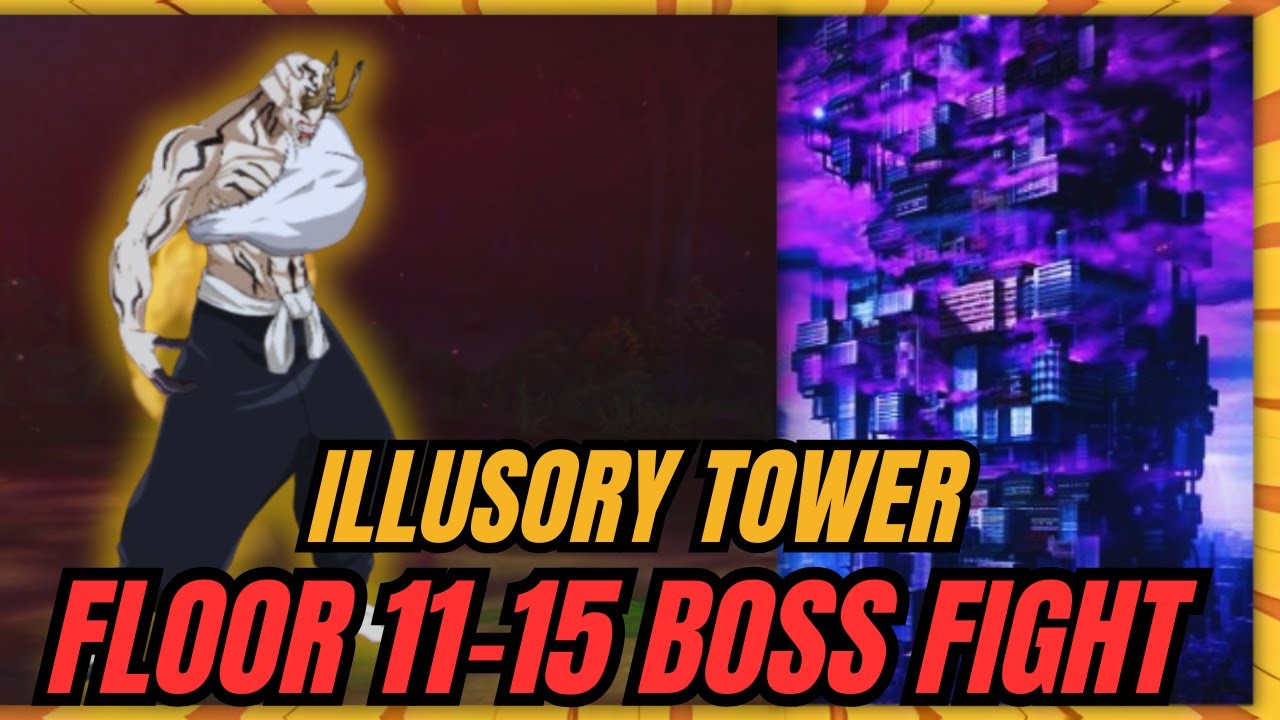 ILLUSORY TOWER FLOOR 11 TO 15 HANAMI BOSS FIGHT F2P CLEAR in JJK: PHANTOM PARADE