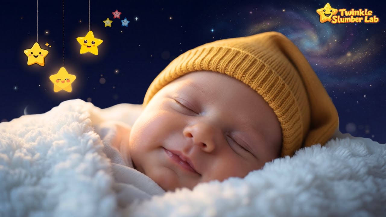 Calming Baby Sleep Music | Twinkle Twinkle Little Star (2 Hours Loop) | 3D Animated Cartoon