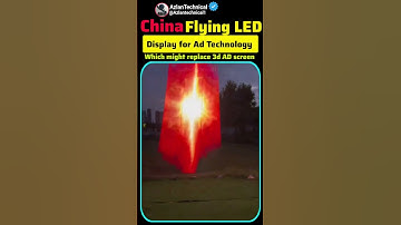 This Flying LED Display is Next Level #LED#3d#ai#technology