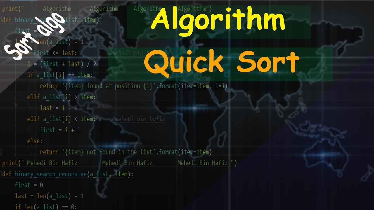 Sort Bangla quick sort in bangla - YouTube