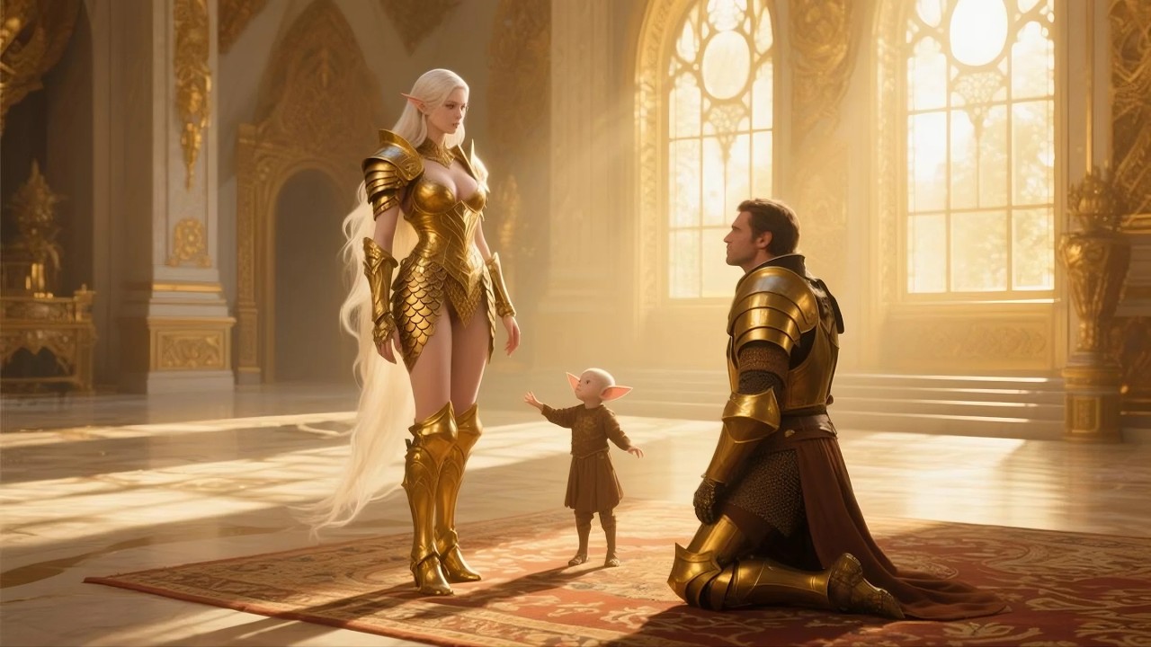 A human soldier rescued the alien queen's little girl and received a wonderful reward