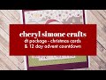 DT Projects Doodlebug Night Before Xmas Advent Calendar & Cards - Cheryl Simone Crafts | Melus Makes