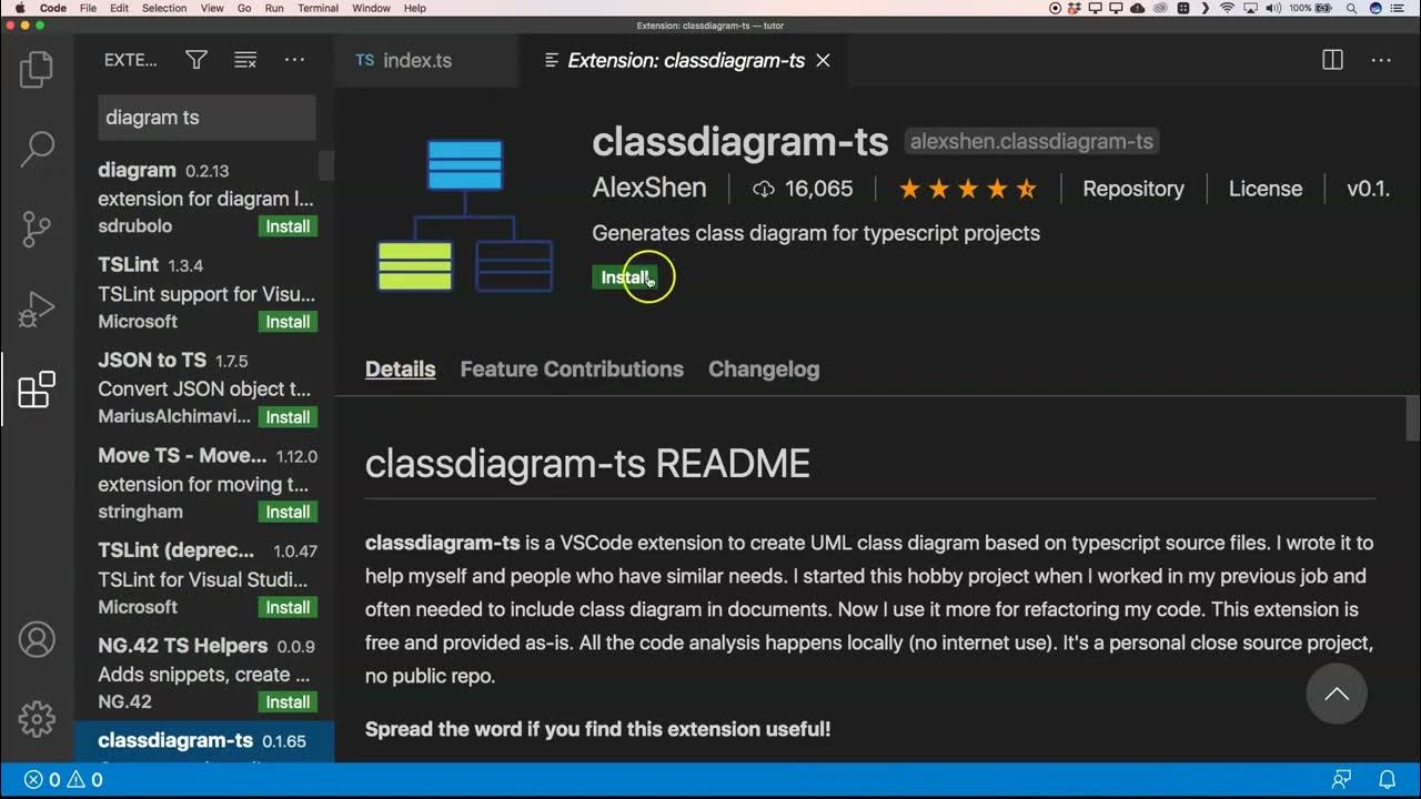 Typescript on a diagram - YouTube