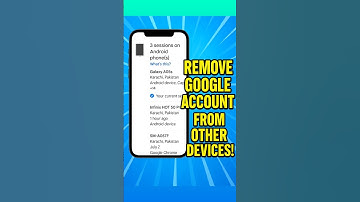 How to Remove Google Account from other