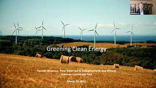 Green Clean Energy | Distinguished Environmental Speaker Series | Widener Law Commonwealth