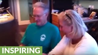 Man surprises in-laws with pregnancy announcement