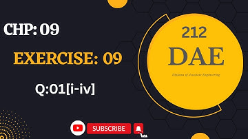 DAE Math 212 2nd Year: Applied Mathematics 212 Chapter 9 Exercise 09 Questions 01