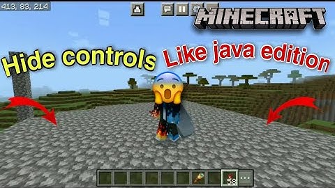 How to hide controls in Minecraft 1.19 | invisible controls mod for Minecraft pe | #minecraft