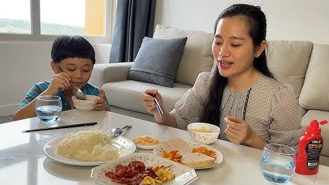 Lần đầu Nấu Xôi Bằng Nồi Cơm Điện siêu ngon với Chà Bông Cua, Lạp Xưởng Tôm| ÁNH KUA