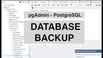 PostgreSQL backup and restore a database with pgAdmin 4