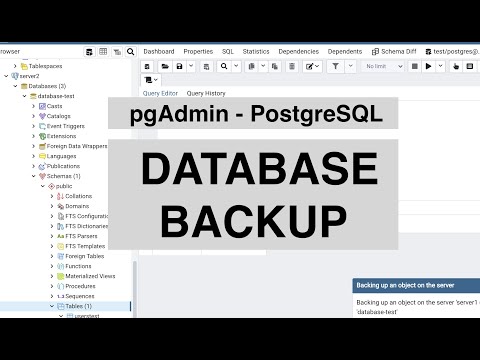 PostgreSQL backup and restore a database with pgAdmin 4