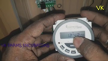 Incubator timer settings