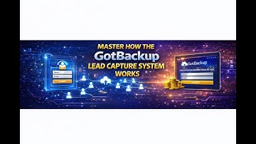Master How the GotBackup Lead Capture System Works